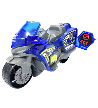 Dickie Toys Motorcykel - Police Motorbike - Lys/Lyd