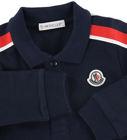 Moncler Polobuse - Navy m. Rød