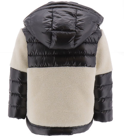 Moncler Dunjakke m. Teddyfleece - Patrick - Off White/Sort