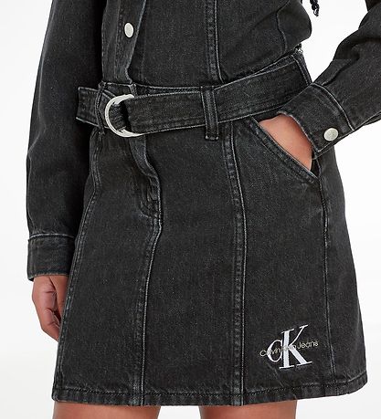 Calvin Klein Kjole - Denim - Lightweigt Black