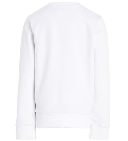 Calvin Klein Sweatshirt - Hyper Real Monogram - Bright White m.