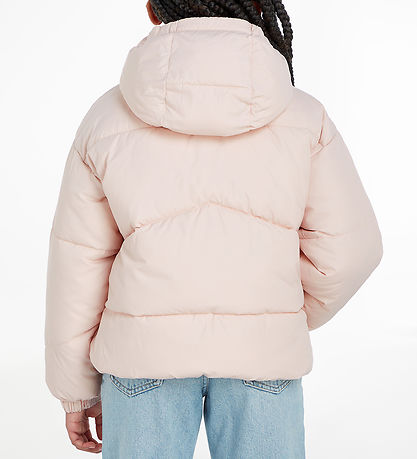 Calvin Klein Dynejakke - CK Short Puffer - Rose Clay