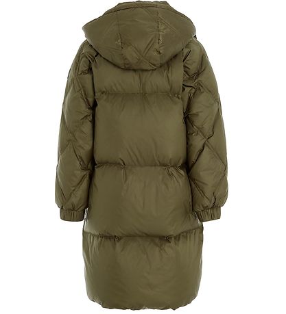 Tommy Hilfiger Dunfrakke - Drab Olive Green