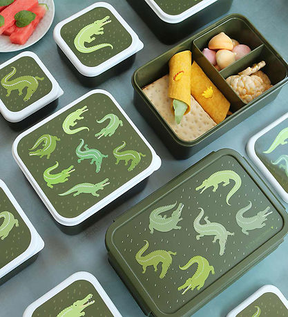 A Little Lovely Company Madkasse - Bento - Crocodiles