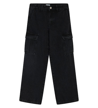 Grunt Jeans - Worki Low Waist Cargo - Sort