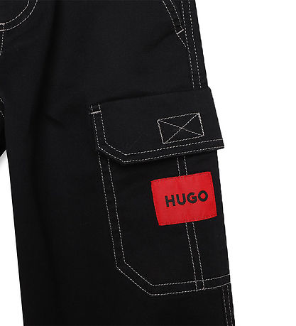 HUGO Bukser - 935 - Loose - Sort