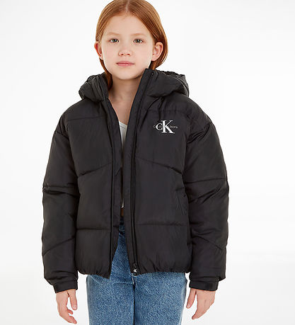 Calvin Klein Dynejakke - CK Short Puffer - Sort