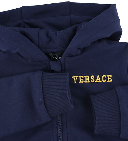 Versace Cardigan - Navy m. Guld