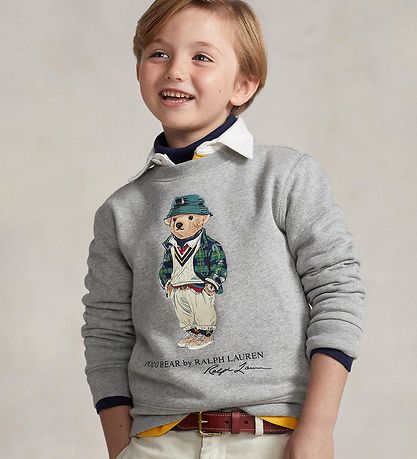 Polo Ralph Lauren Sweatshirt - Grmeleret m. Bamse