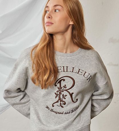 LMTD Sweatshirt - NlfNileur - Light Grey Melange