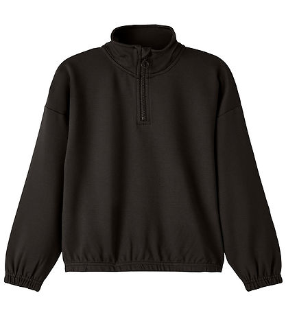 Name It Sweatshirt - Half Zip - NkfNasila - Black
