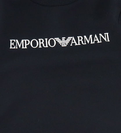 Emporio Armani Sweatshirt - Sort m. Hvid