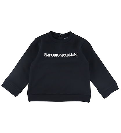 Emporio Armani Sweatshirt - Sort m. Hvid