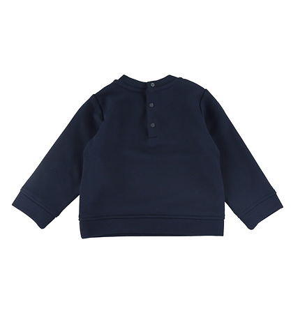 Emporio Armani Sweatshirt - Navy m. Hvid