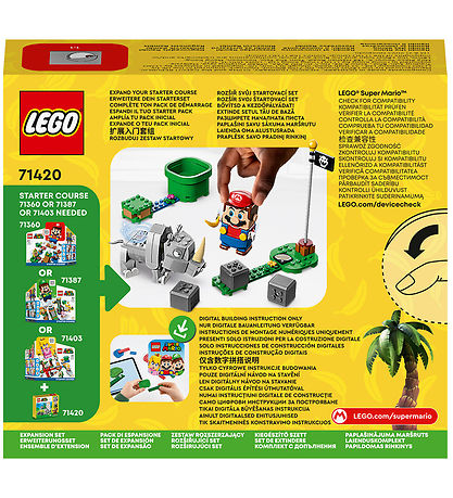 LEGO Super Mario - Nsehornet Rambi 71420 - Udvidelsesst - 106