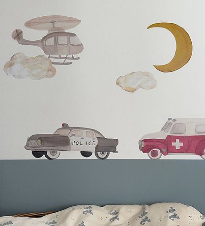 That's Mine Wallsticker - Police Car - Multi