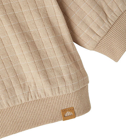 Name It Bluse - Quilted - NbmNero - Oxford Tan