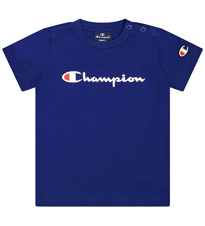 Champion T-shirt - 3-Pak - Hvid/Gr Melange/Bl