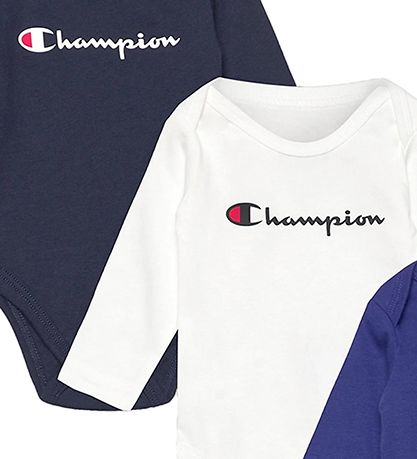 Champion Body l/ - 3-Pak - Bl/Hvid/Sort