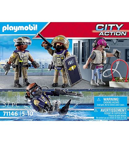 Playmobil City Action - SWAT-Figurst - 71146 - 37 Dele