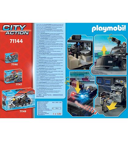 Playmobil City Action - SWAT-ATV - 71144 - 73 Dele