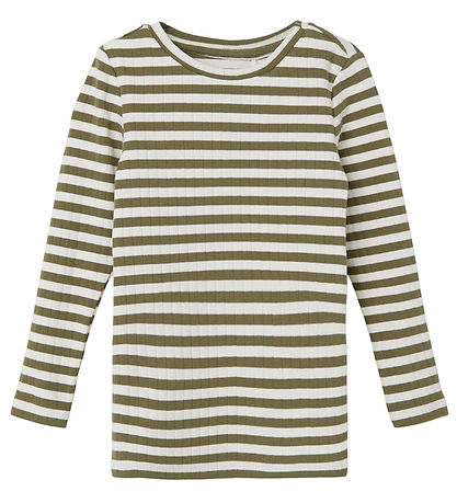 Name It Bluse - Noos - NmfSuraja - Deep Lichen Green Stripes