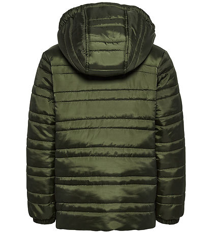 Hummel Dynejakke - hmlBilbo Tex - Olive Night