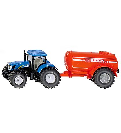 Siku Traktor m. Gylletank - New Holland T7070 - 1:50 - Bl/Orang