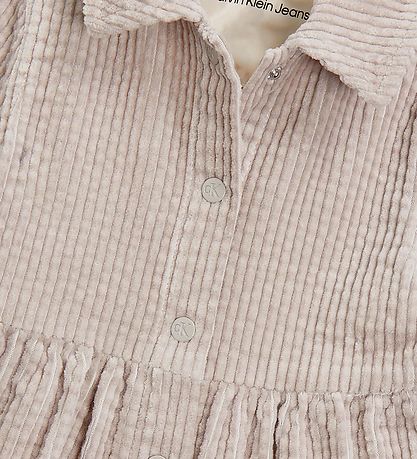 Calvin Klein Skjortekjole - Fljl - Soft Ribcord - Porpoise