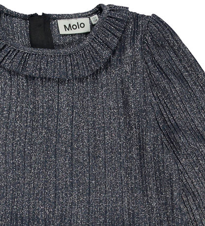 Molo Kjole - Plisseret - Coralia - Navy Sky