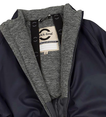 Mikk-Line Regndragt m. Vattering - PU - Recycled - Dark Navy