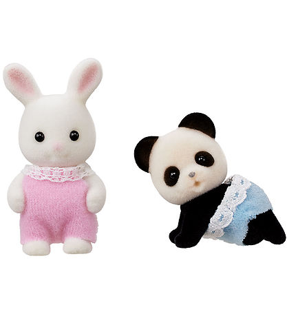 Sylvanian Families - Baby's Toy Box Snow Rabbit & Panda Babies -
