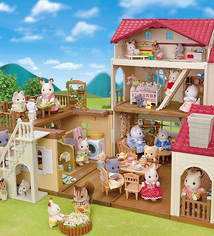 Sylvanian Families - Red Roof Country Home - Secret Attic Playro