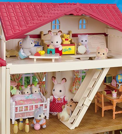 Sylvanian Families - Red Roof Country Home - Secret Attic Playro