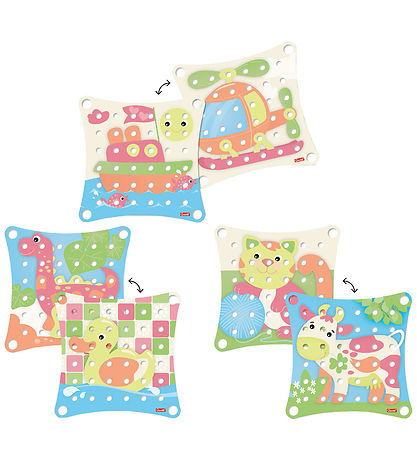 Quercetti Stiftmosaik - Jumbo Peggy Evo PlayEco+ - 41 Dele - 822