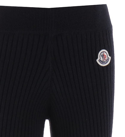 Moncler Bukser - Akryl/Uld - Rib - Sort