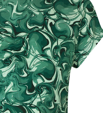 Rosemunde T-shirt - Cropped - Viscose - Eucalyptus Swirl Print