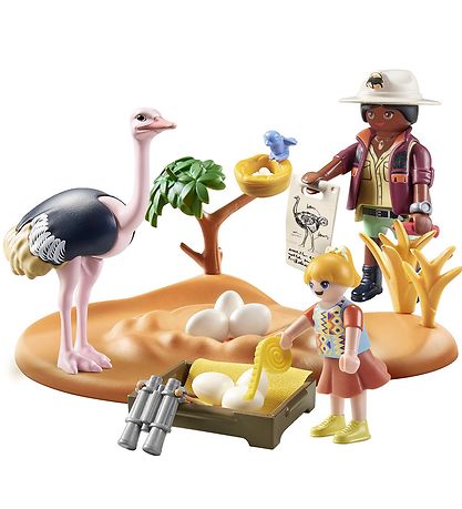 Playmobil Wiltopia - Gst Hos Strudsefar - 26 Dele - 71296