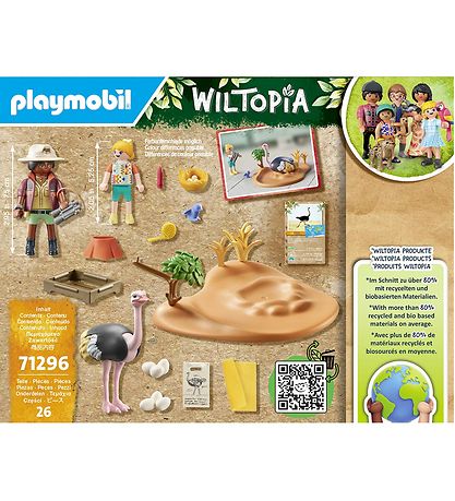 Playmobil Wiltopia - Gst Hos Strudsefar - 26 Dele - 71296