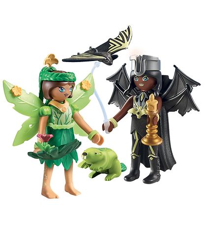 Playmobil Ayuma - Forest Fairy & Bat Fairy m. Totemdyr - 71350 -