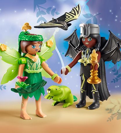 Playmobil Ayuma - Forest Fairy & Bat Fairy m. Totemdyr - 71350 -