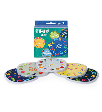 TIMIO Disksæt 3 - Eventyr, Alfabetet, Grøntsager og Tiden