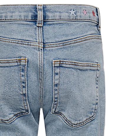 Kids Only Jeans - KogBillie - Light Blue Denim/Embroidery