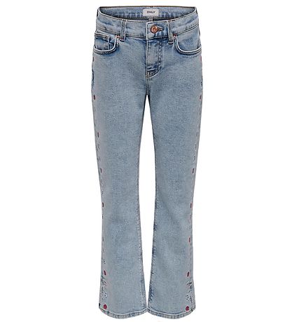 Kids Only Jeans - KogBillie - Light Blue Denim/Embroidery