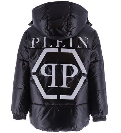 Philipp Plein Dynejakke - Sort m. Hvid