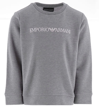 Emporio Armani Sweatshirt - Grmeleret m. Hvid