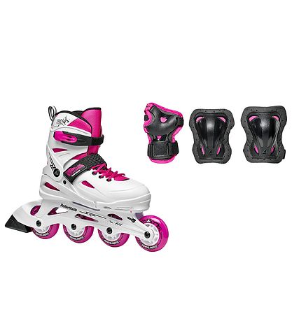 Rollerblade Rulleskjtest - Fury Combo - Hvid/Pink