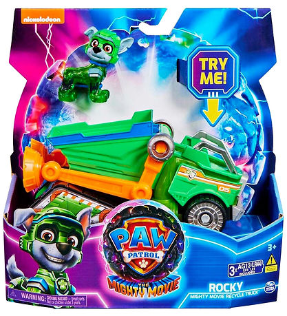 Paw Patrol Legetjsbil m. Lyd/Lys - 17 cm - Movie 2 - Rocky Migh