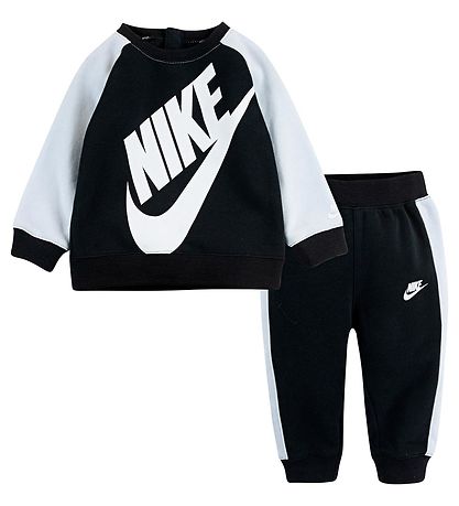 Nike Sweatsæt - Sort/Hvid