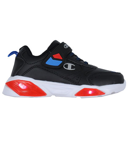 Champion Sko m. Lys - Wave PU B PD - Sort m. Rd/Bl